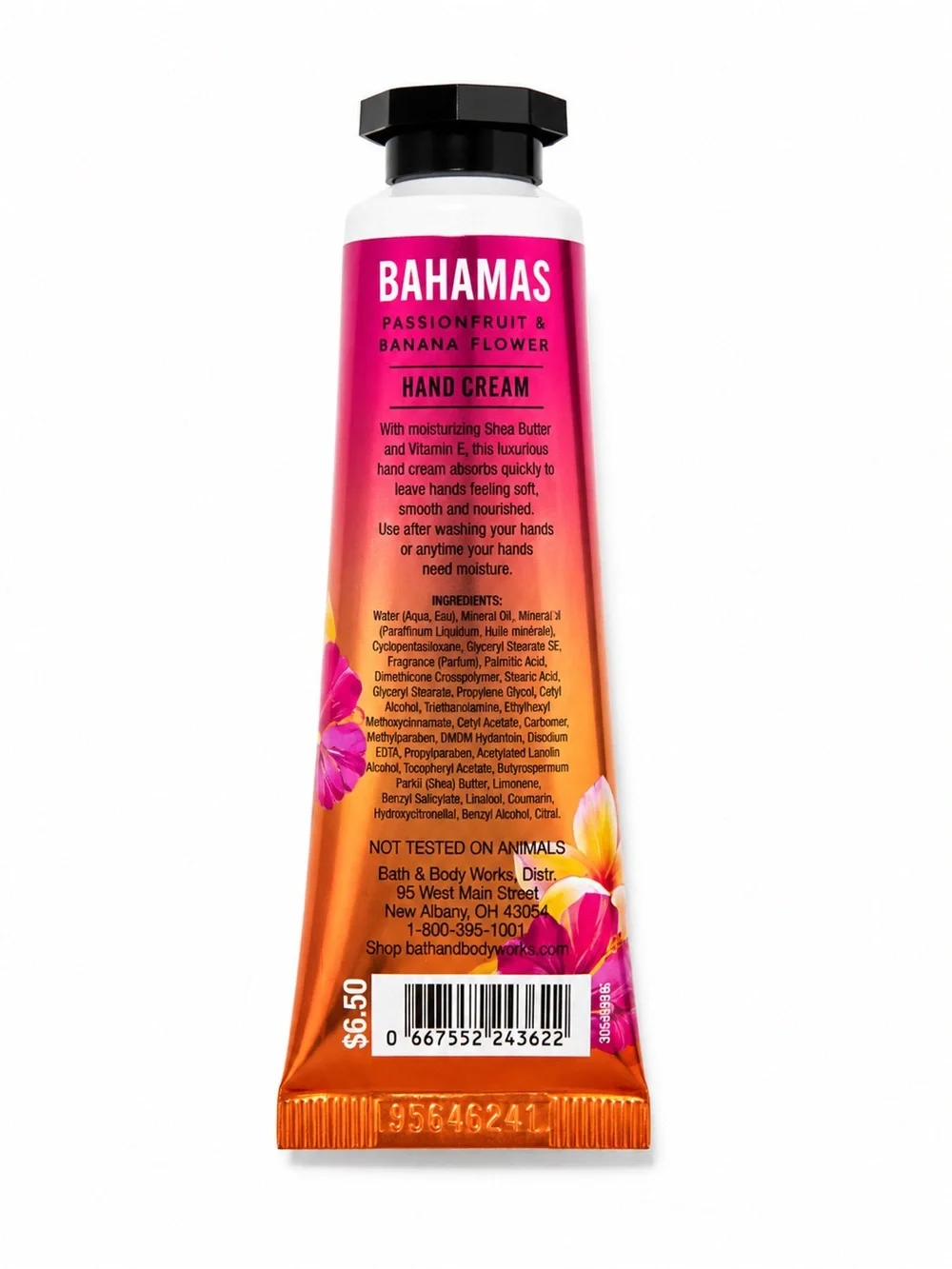 Bath & Body Bahamas Passion Fruit & Banana Flower Shea Butter Hand Cream 1oz NWT